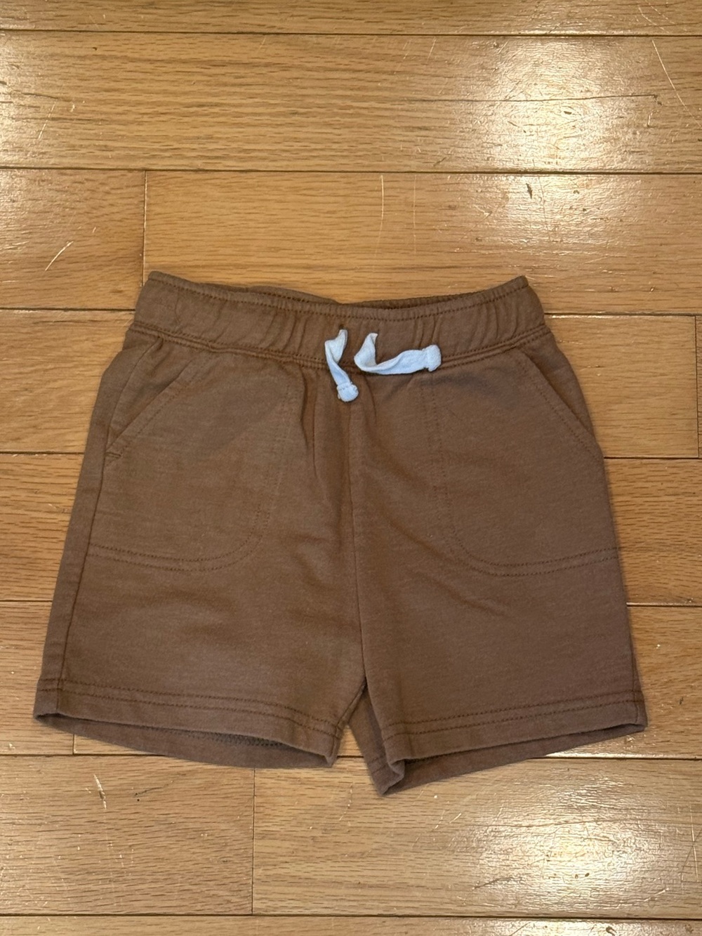 Cat & Jack Brown Pull-On Shorts with White Drawstring